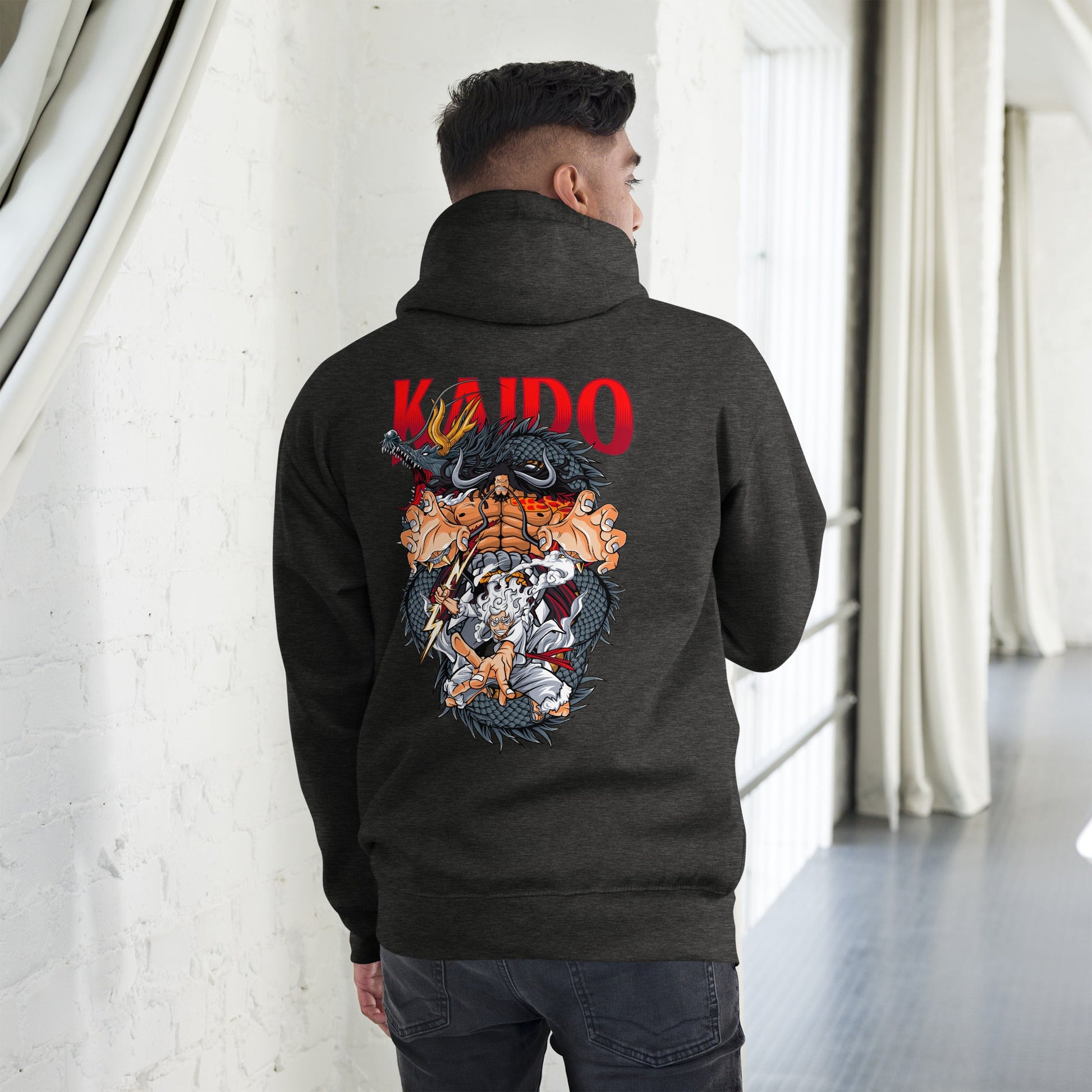 One Piece hoodie unisex premium Kaido cotton comfortable - Lusy Store LLC
