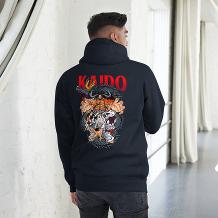 One Piece hoodie unisex premium Kaido cotton comfortable Navy Blazer