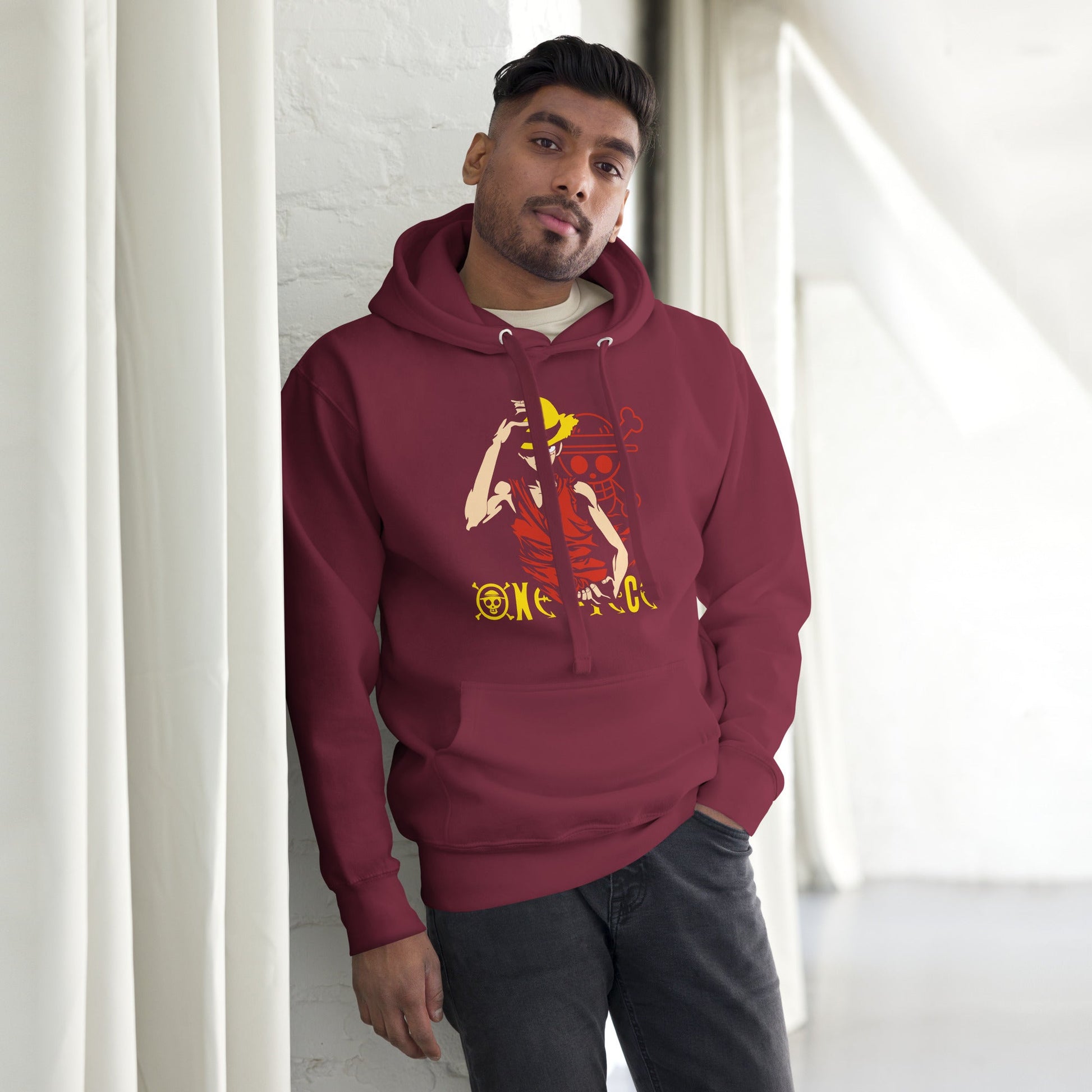 One Piece hoodie unisex premium Luffy Gear cotton comfortable - Lusy Store LLC