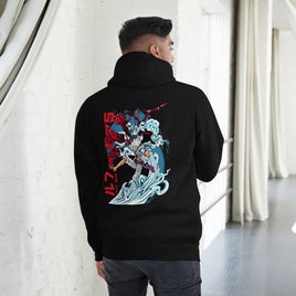 One Piece hoodie unisex premium Luffy Gear cotton comfortable Black