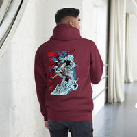 One Piece hoodie unisex premium Luffy Gear cotton comfortable Maroon