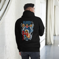 One Piece hoodie unisex premium The Star Clown cotton comfortable Black