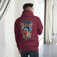 One Piece hoodie unisex premium The Star Clown cotton comfortable Maroon
