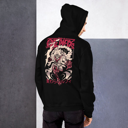 One Piece hoodie unisex staple cotton comfortable hoodie tops Black