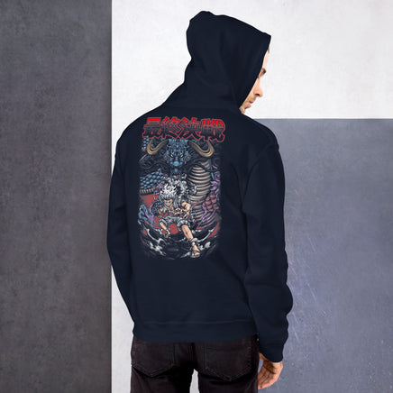 One Piece hoodie unisex staple cotton fabric is a popular material gift idea Navy