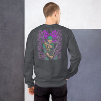 One Piece hoodie unisex sweatshirt cotton fabric is a popular material Dark Heather