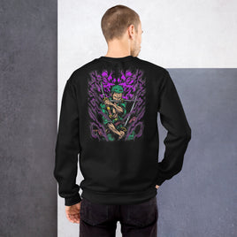 One Piece hoodie unisex sweatshirt cotton fabric is a popular material Black