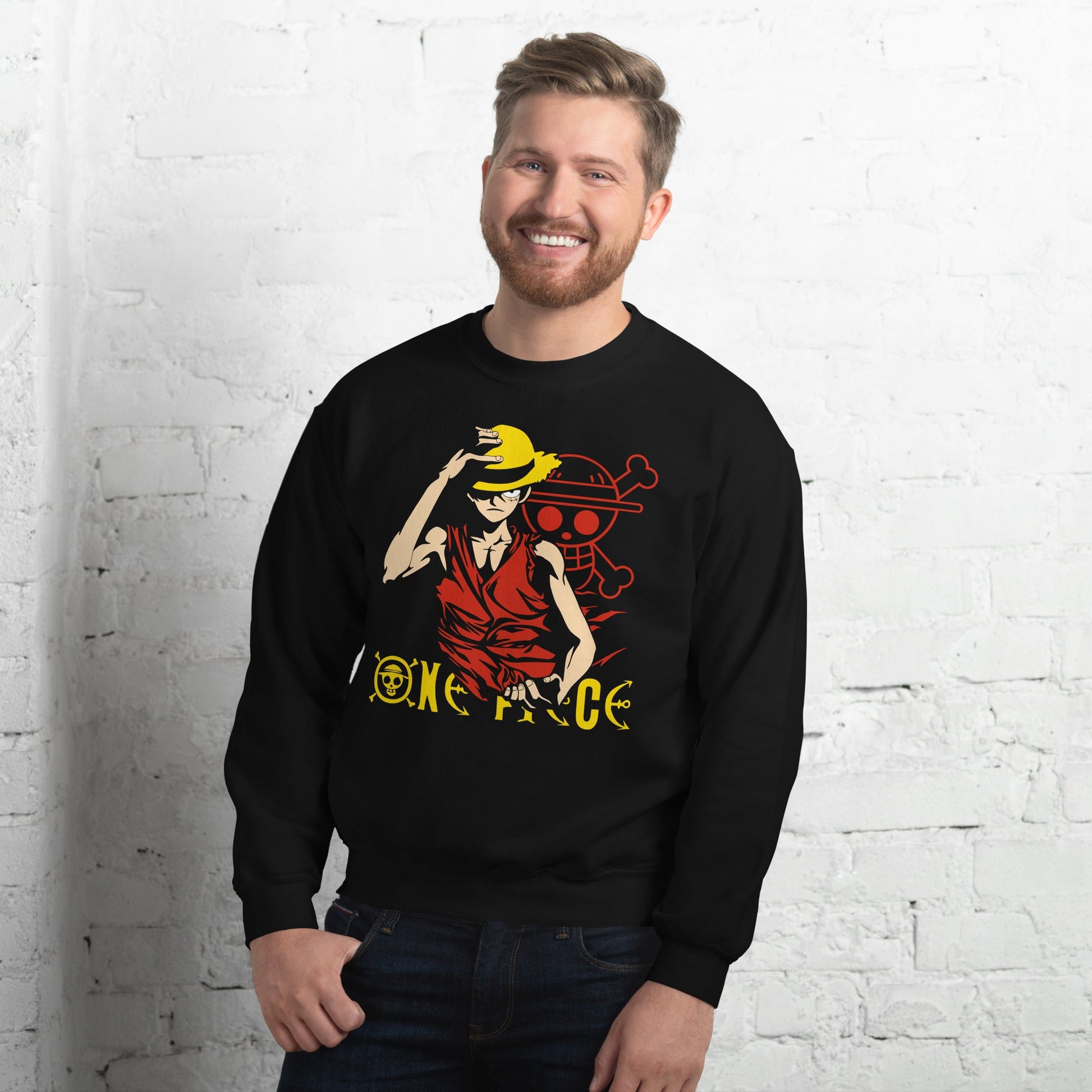One Piece hoodie unisex sweatshirt cotton natural gift idea - Lusy Store LLC