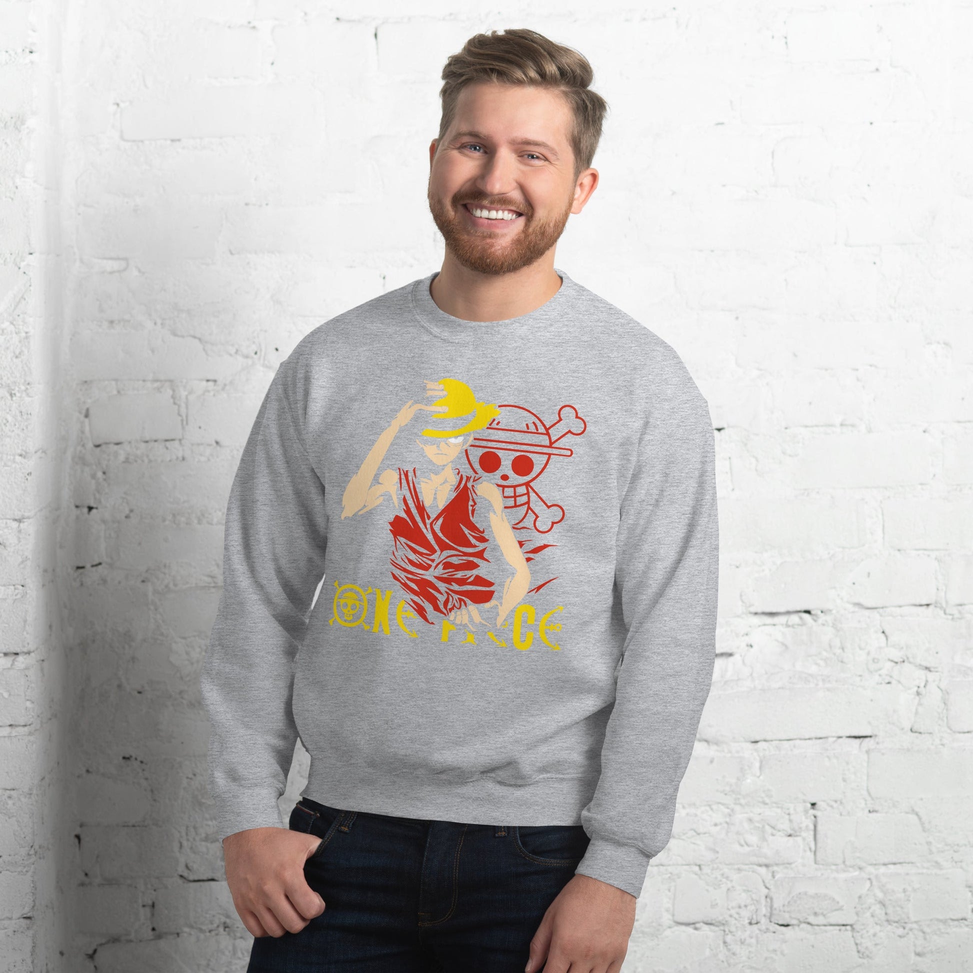 One Piece hoodie unisex sweatshirt cotton natural gift idea - Lusy Store LLC