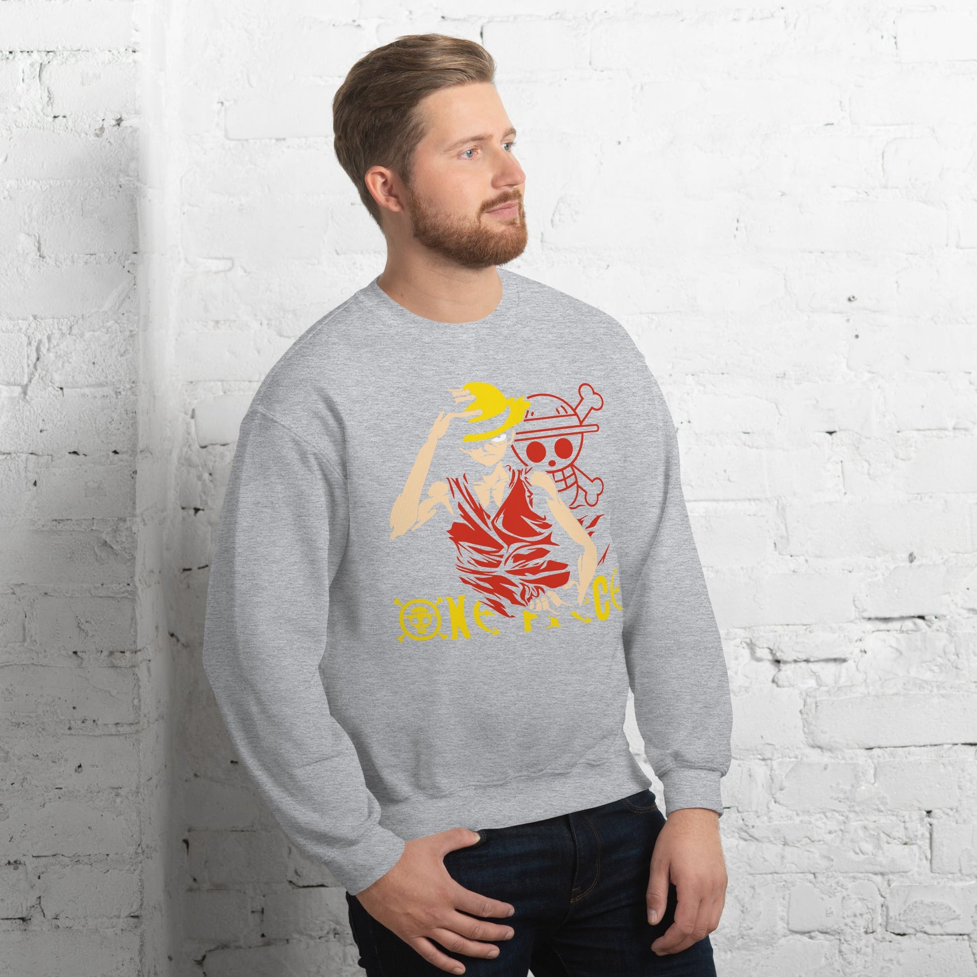 One Piece hoodie unisex sweatshirt cotton natural gift idea - Lusy Store LLC