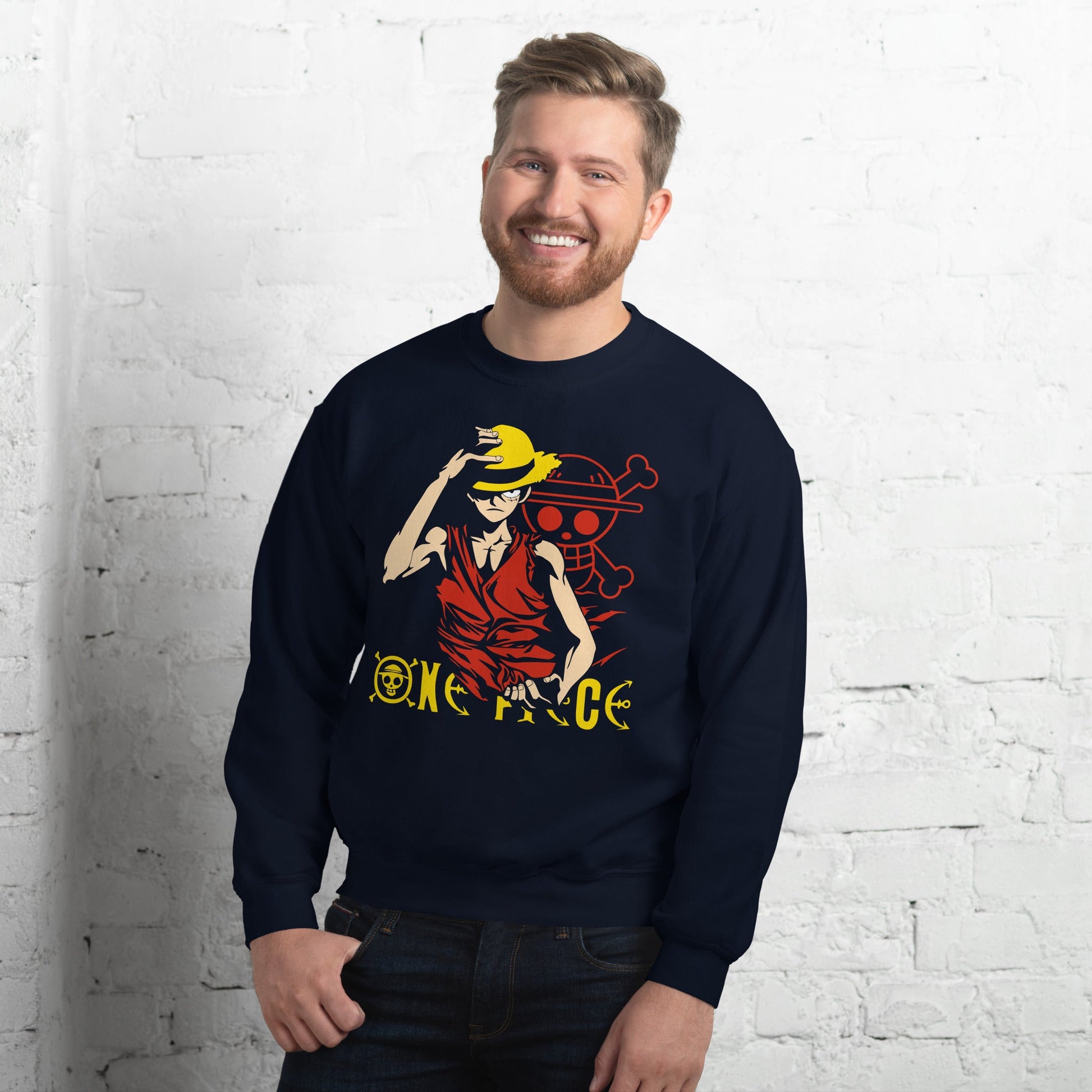 One Piece hoodie unisex sweatshirt cotton natural gift idea - Lusy Store LLC