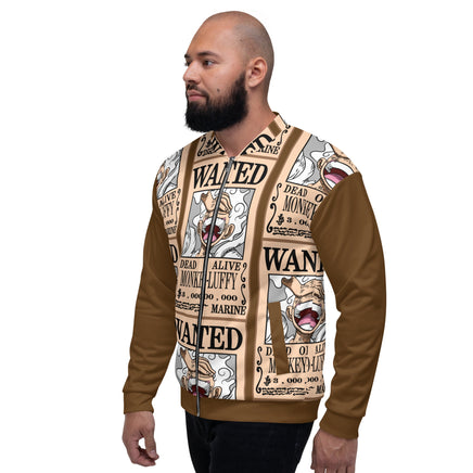 One Piece jacket high quality unisex bomber jacket fleece fabric inside OPP1 - Lusy Store LLC