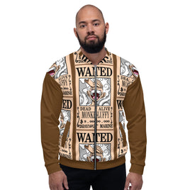 One Piece jacket high quality unisex bomber jacket fleece fabric inside OPP1 - Lusy Store LLC