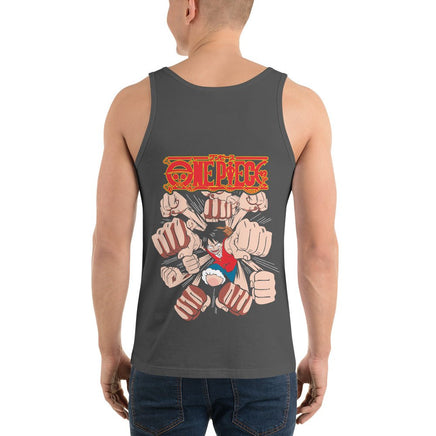 One Piece mens tank top cotton Asphalt