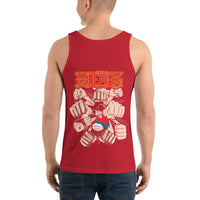 One Piece mens tank top cotton Red