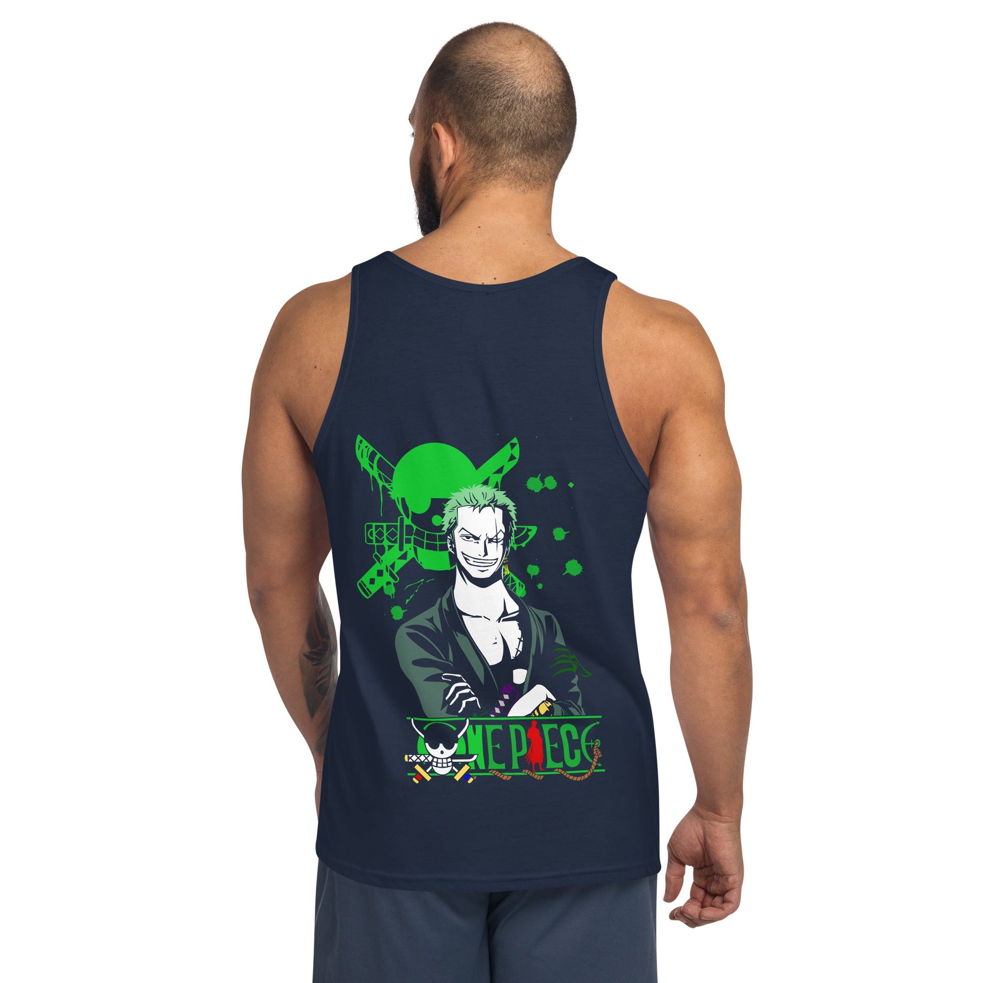 One Piece mens tank top cotton soft short sleeves round neck - Lusy Store LLC