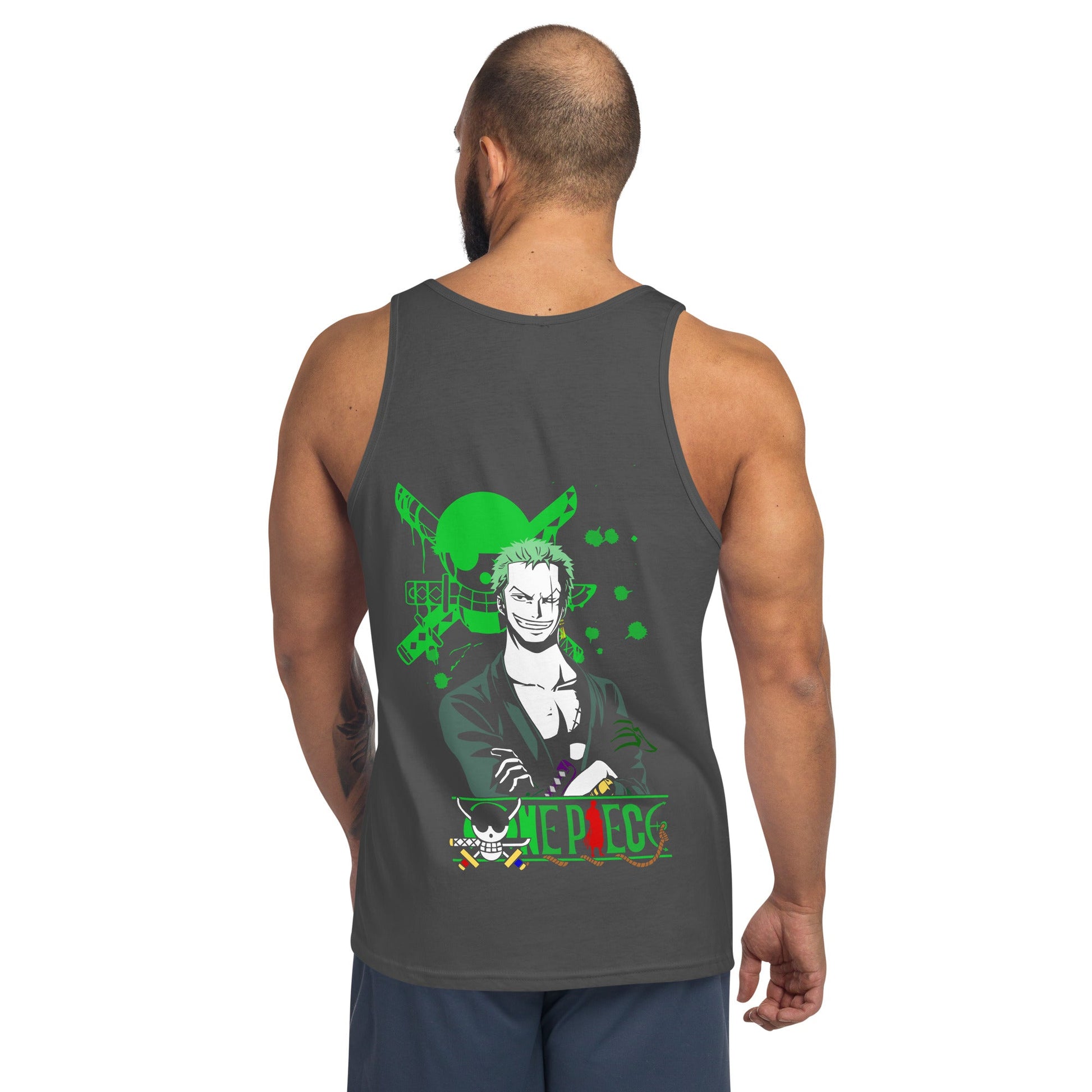 One Piece mens tank top cotton soft short sleeves round neck - Lusy Store LLC