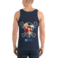 One Piece mens tank top cotton with the right amount of stretch Navy