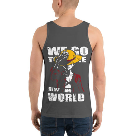One Piece mens tank top cotton you have dreamed of Asphalt