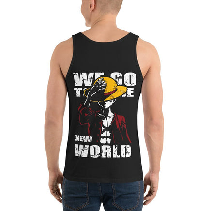 One Piece mens tank top cotton you have dreamed of Black