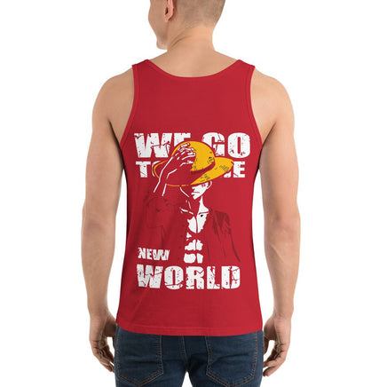 One Piece mens tank top cotton you have dreamed of Red