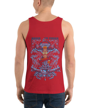 One Piece mens tank top Marco The Phoenix round neck shirt cotton - Lusy Store LLC