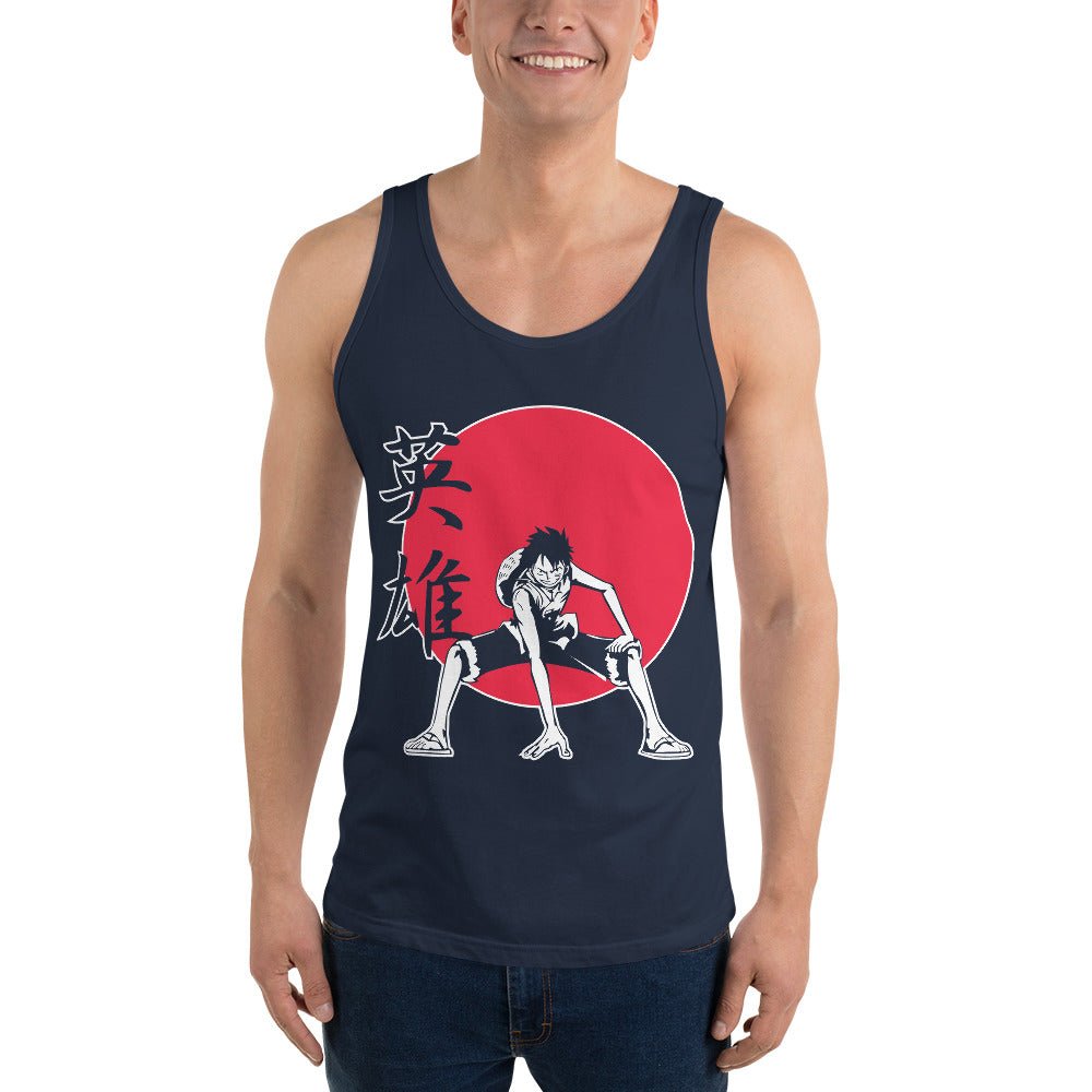 One Piece mens tank top Marco The Phoenix round neck shirt cotton - Lusy Store LLC