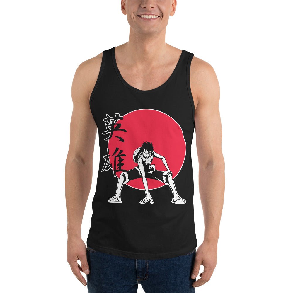 One Piece mens tank top Marco The Phoenix round neck shirt cotton - Lusy Store LLC