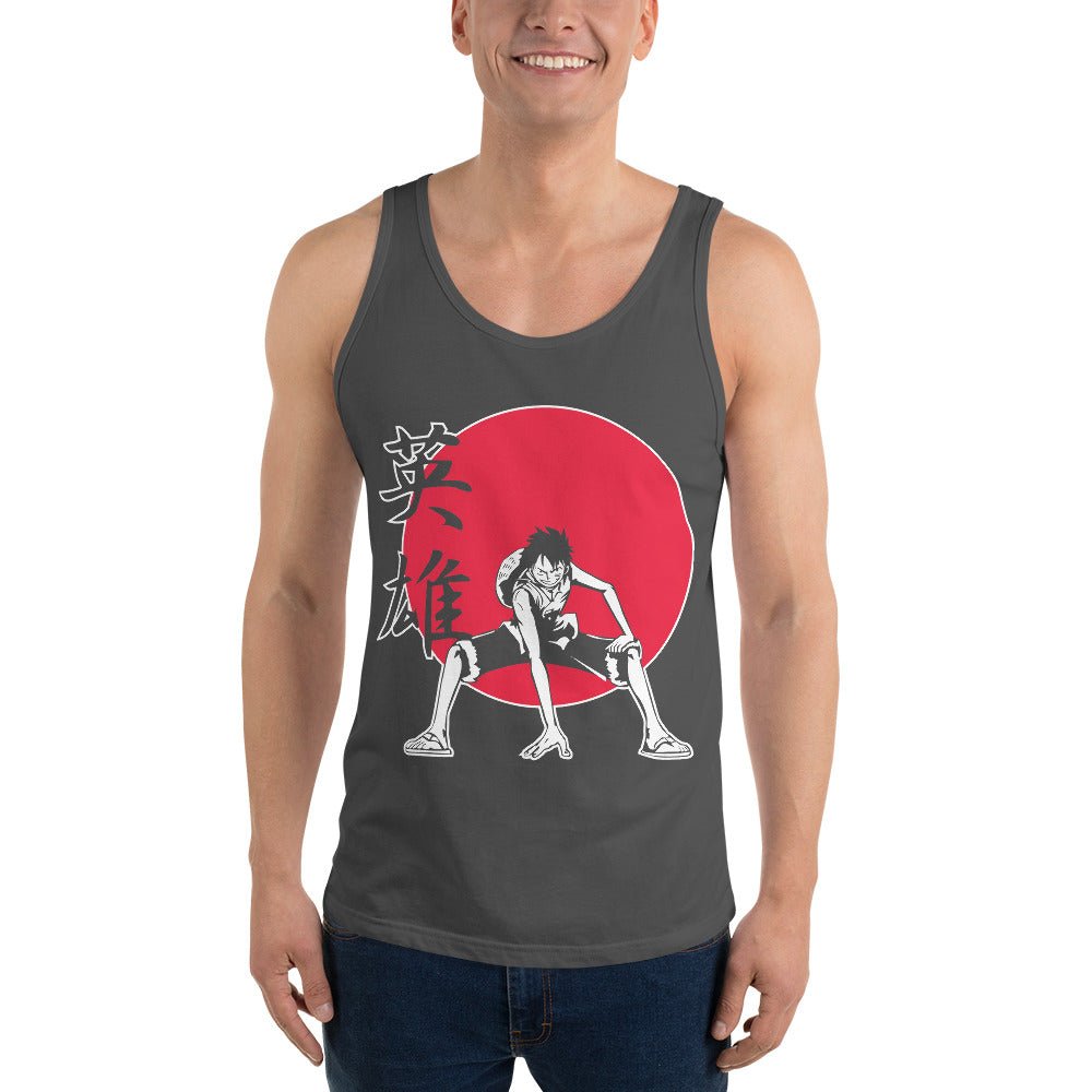 One Piece mens tank top Marco The Phoenix round neck shirt cotton - Lusy Store LLC