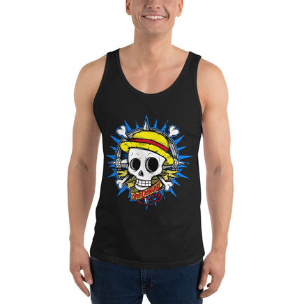 One Piece mens tank top Monkey D Luffy round neck shirt cotton