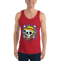 One Piece mens tank top Monkey D Luffy round neck shirt cotton