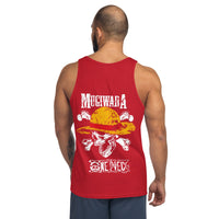 One Piece mens tank top Mugiwara cotton soft t-shirt Red