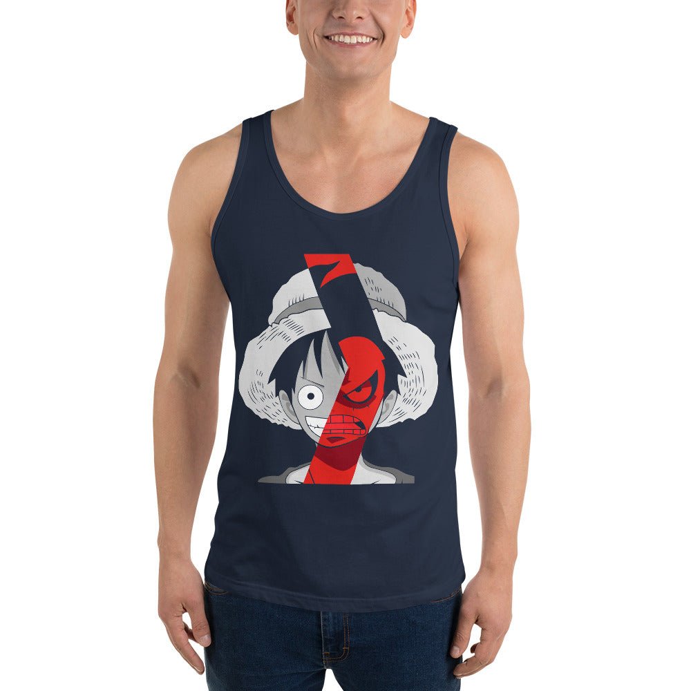 One Piece mens tank top Portgas D Ace cotton comfortable - Lusy Store LLC