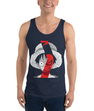 One Piece mens tank top Portgas D Ace cotton comfortable - Lusy Store LLC