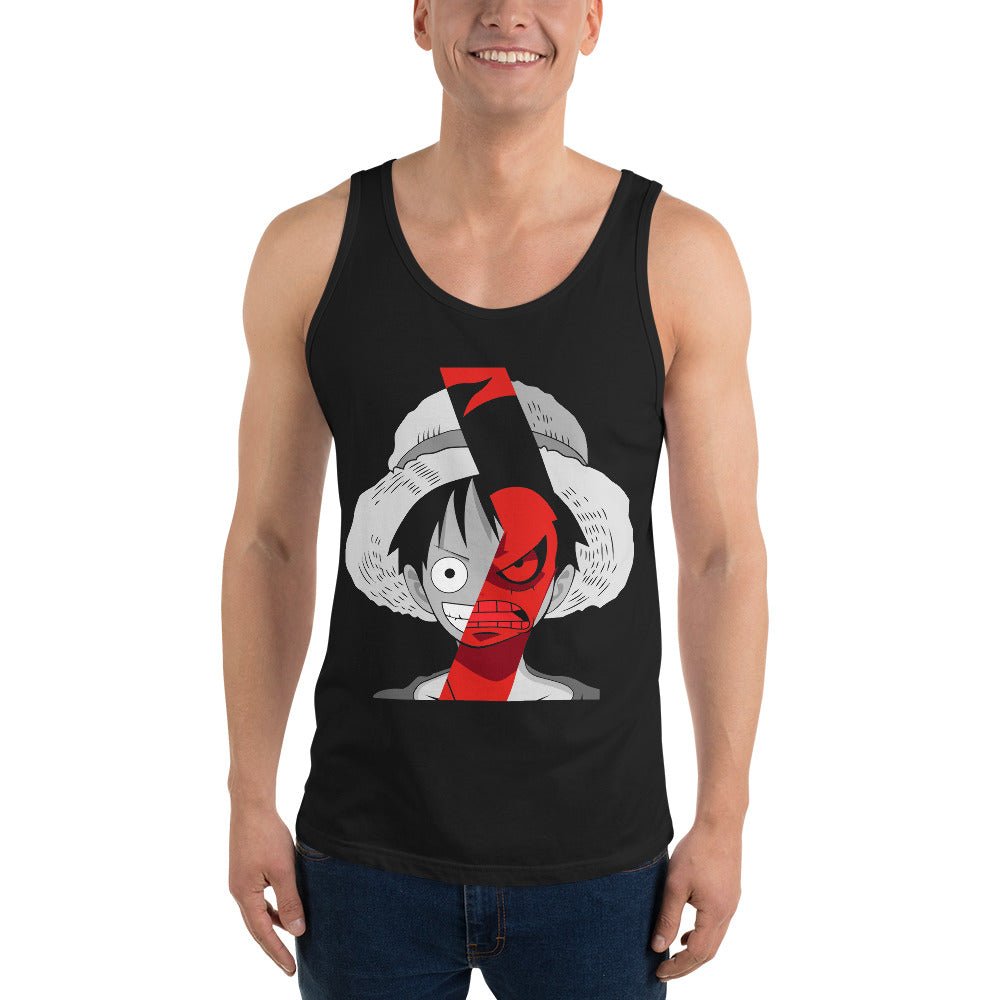 One Piece mens tank top Portgas D Ace cotton comfortable - Lusy Store LLC
