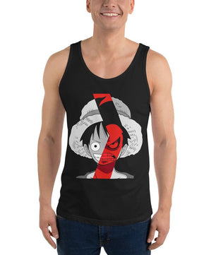 One Piece mens tank top Portgas D Ace cotton comfortable - Lusy Store LLC