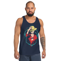 One Piece mens tank top round neck shirt cotton