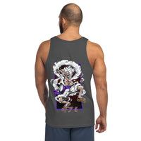 One Piece mens tank top round neck shirt cotton Asphalt