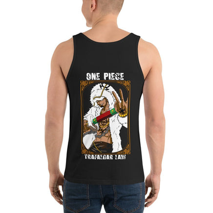 One Piece mens tank top Trafalgar Law cotton Black