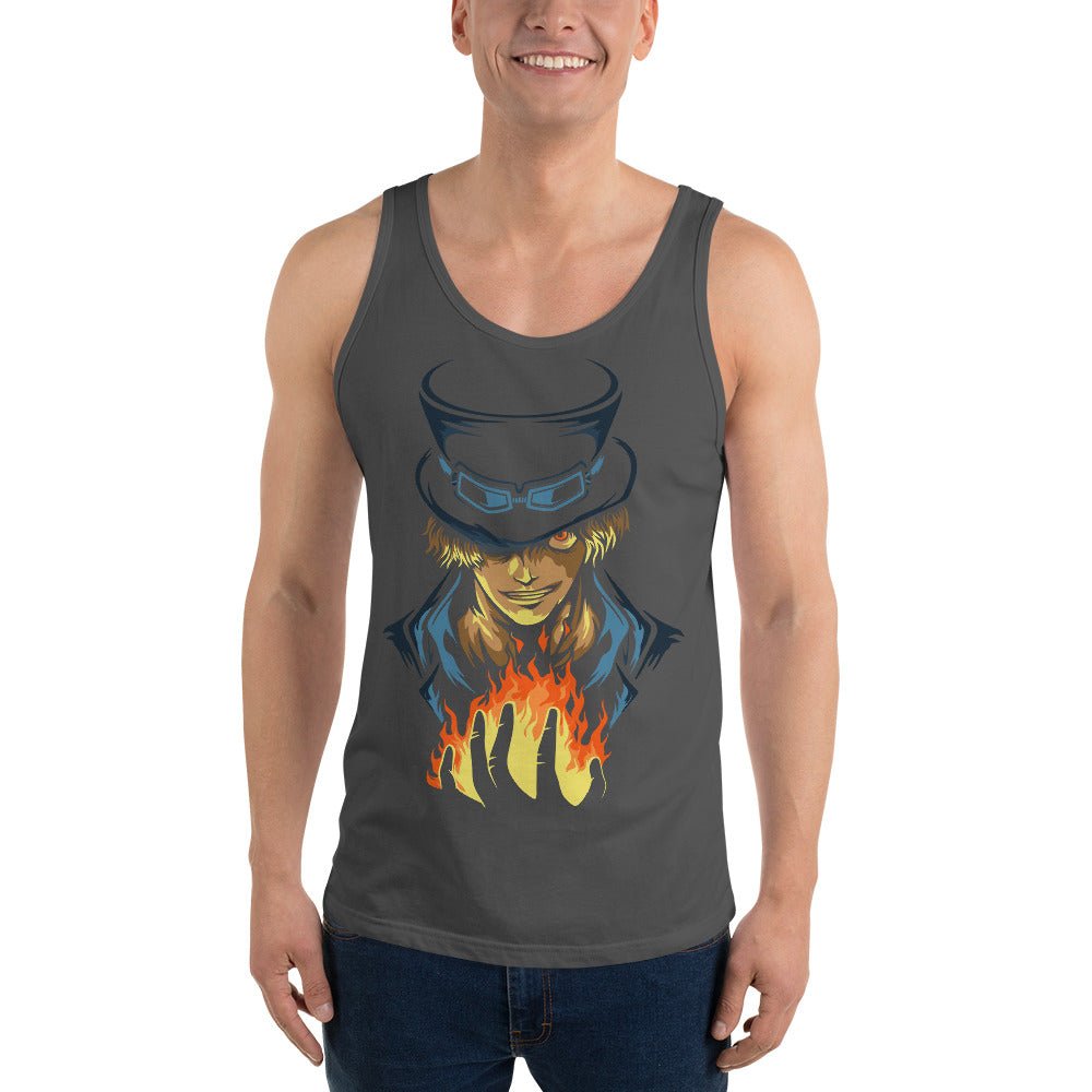 One Piece mens tank top Trafalgar Law cotton - Lusy Store LLC