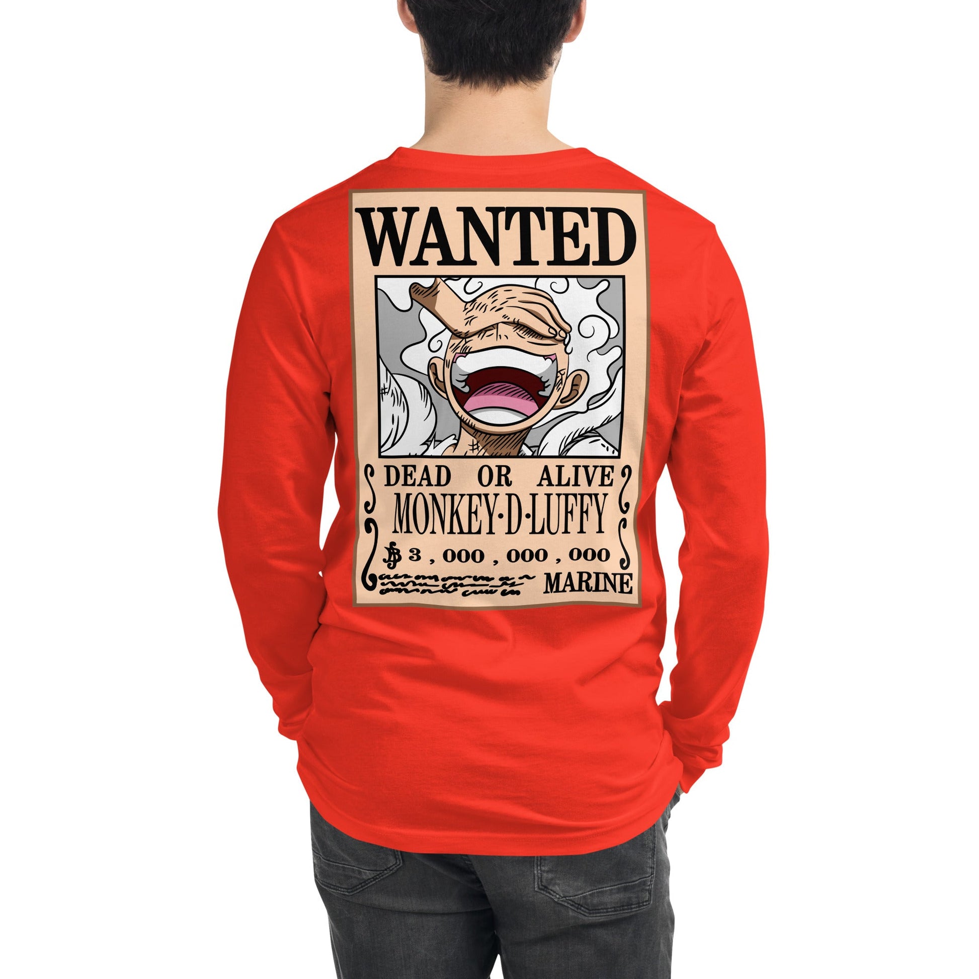 One Piece shirt crew neck unisex long sleeve tee OPP1 - Lusy Store LLC