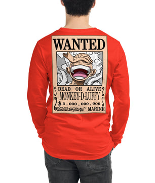 One Piece shirt crew neck unisex long sleeve tee OPP1 - Lusy Store LLC