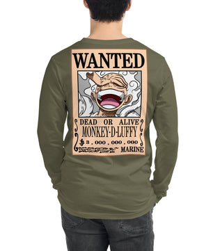 One Piece shirt crew neck unisex long sleeve tee OPP1 - Lusy Store LLC