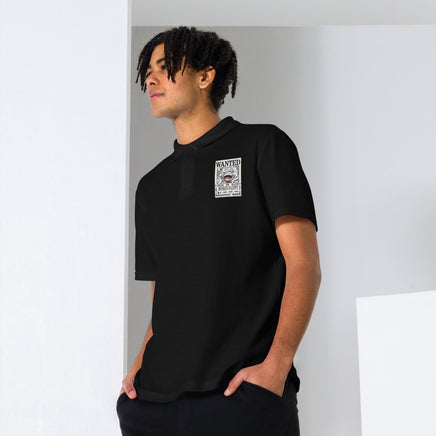 One Piece shirt unisex pique polo shirt OPP1 Black