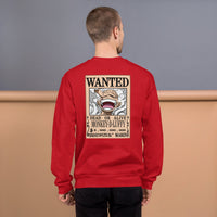 One Piece sweatshirt unisex soft classic fit sweater OPP1 Red