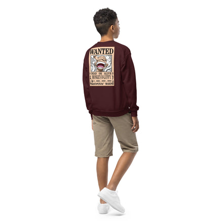 One Piece sweatshirt youth crewneck soft fleece cozy and cool