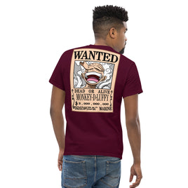 One Piece t-shirt mens classic cotton OPP1 Maroon