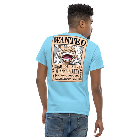 One Piece t-shirt mens classic cotton OPP1 Sky