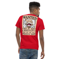 One Piece t-shirt mens classic cotton OPP1 Red