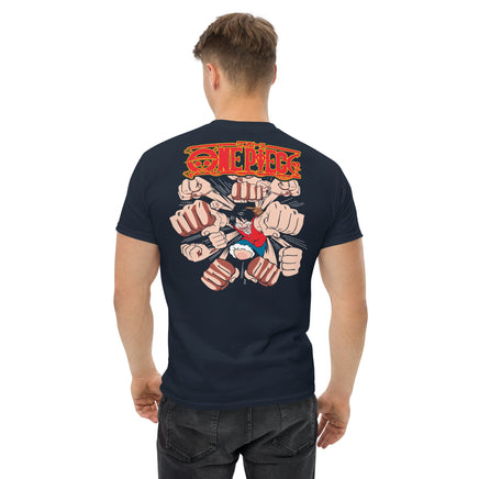 One Piece t-shirt mens classic tee cotton Navy